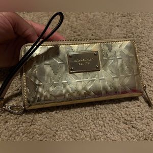 Michael Kors Gold Wristlet